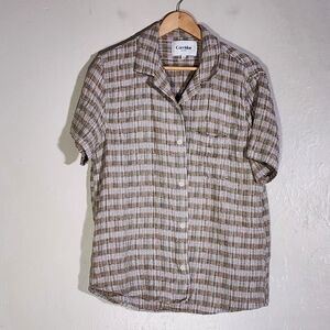 Corridor Men's Casual Plaid Shirt - Brown